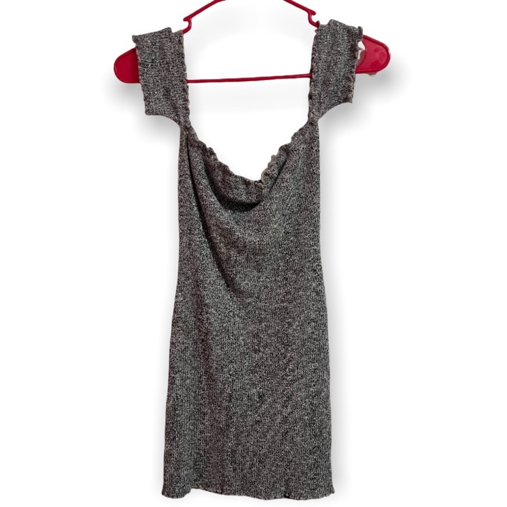 Gray mini dress
